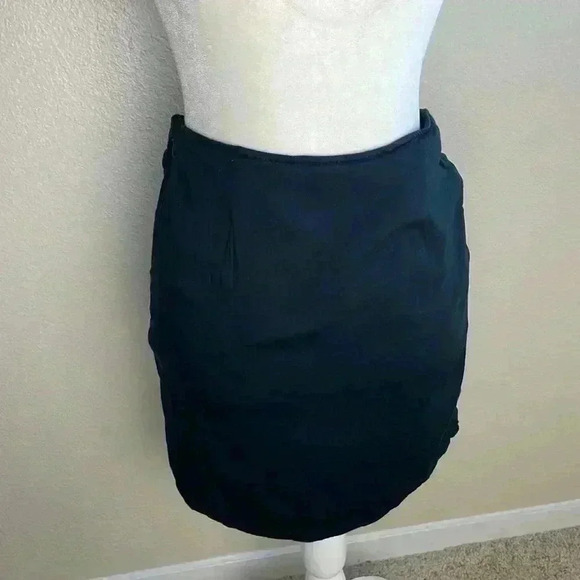 Free People Night Dreamer Twist Mini Skirt Black Size 8 - Picture 6 of 8